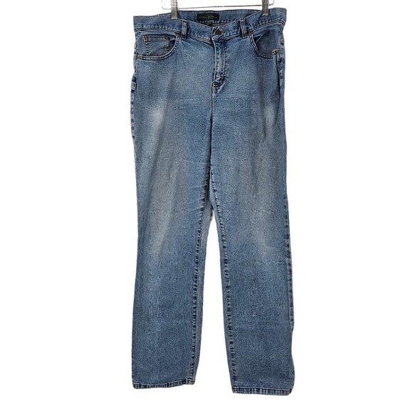 Lauren Ralph Lauren Plus Size Jeans Straight 14 High Rise High Waisted Mom - Picture 7 of 7